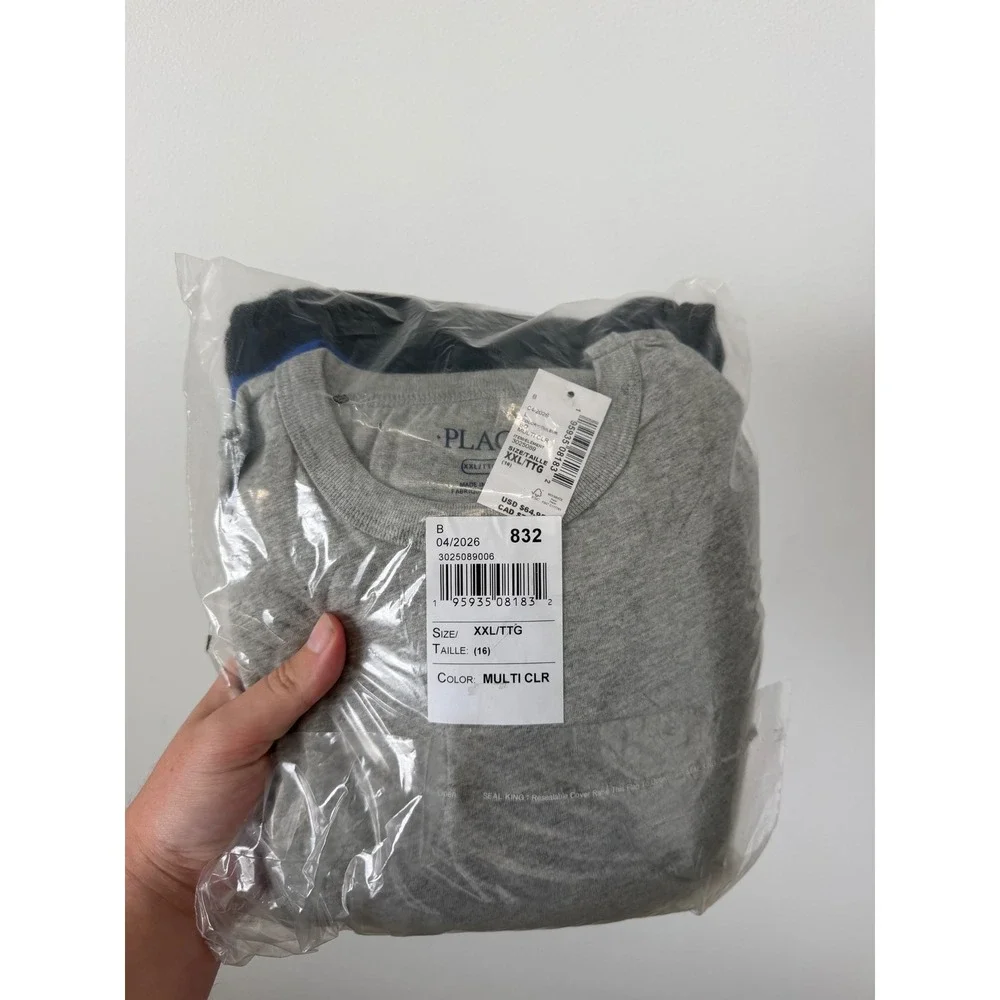 The Children's Place Boys Tee Shirt 5-Pack – Multi Color – XXL (16) – NWT